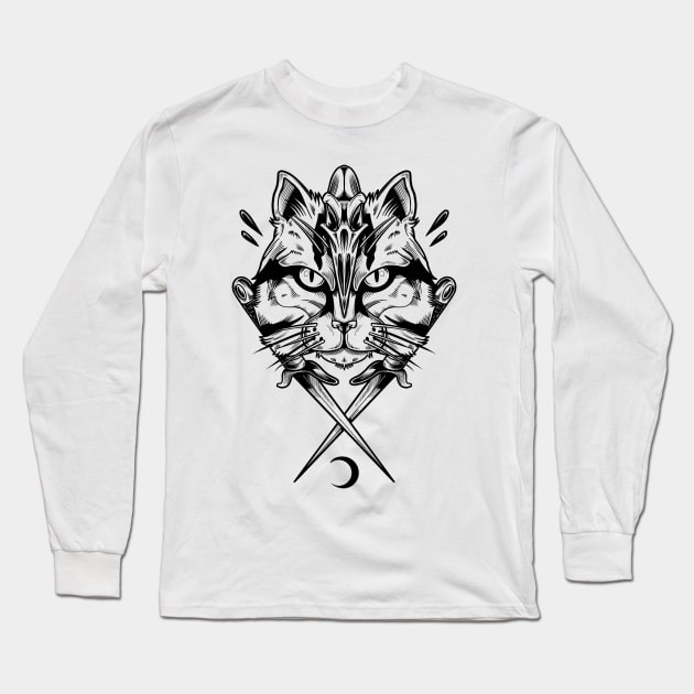 Cat’s Sais Long Sleeve T-Shirt by Scottconnick